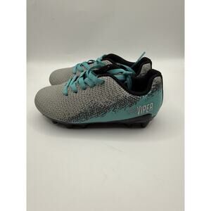 DSG Speed Viper Toddler Gray Teal Soccer Cleats Size 9K